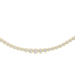 Graduated Full Circle Bezel Tennis Necklace - Image 5