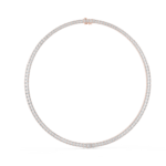 The Classic Emerald Diamond Tennis Necklace