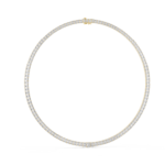 The Classic Emerald Diamond Tennis Necklace - Image 4