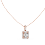 The Cushion Brilliance Halo Pendant