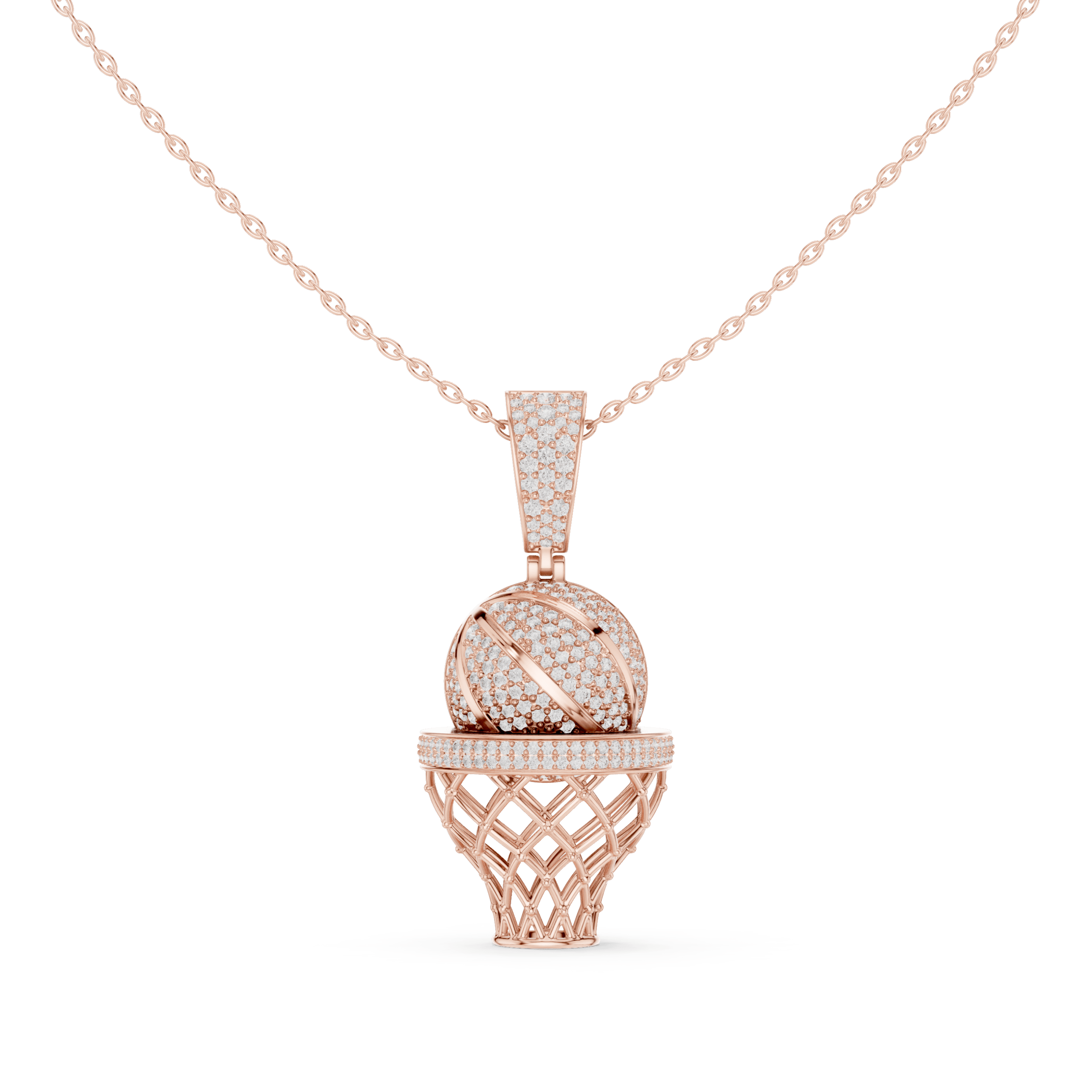 9#10037P@R-#viwe4 Courtside Luxe Basketball Charm - Image 1