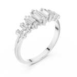 Eternal Radiance Tapered Baguette Statement Ring - Image 9