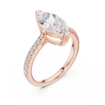 Everlasting Marquise Cut Pavé Ring - Image 3
