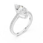 Everlasting Marquise Cut Pavé Ring - Image 6