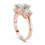 The Seraphina Cushion Three Stone Engagement Ring - Image 2