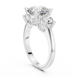 The Seraphina Cushion Three Stone Engagement Ring - Image 8