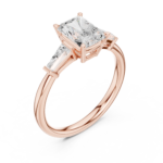 Graceful Allure Radiant Cut Anniversary Ring - Image 3