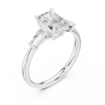 Graceful Allure Radiant Cut Anniversary Ring - Image 9