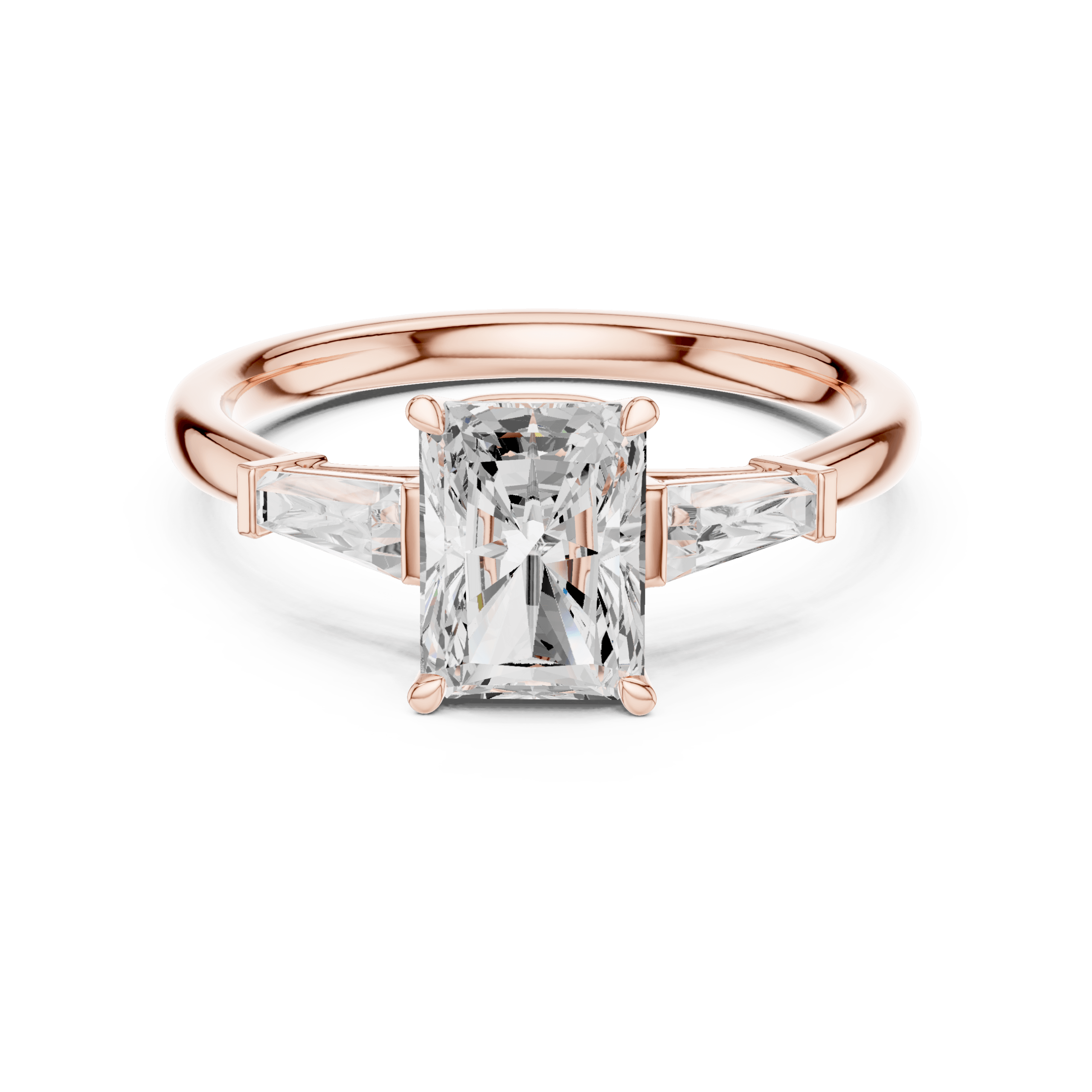 DDLR-287 - RA-02@R-#viwe4 Graceful Allure Radiant Cut Anniversary Ring - Image 1
