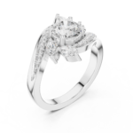 Nova Burst Marquise and Round Ring - Image 9