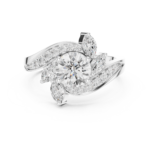 Nova Burst Marquise and Round Ring - Image 7