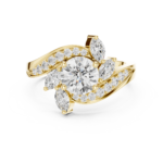 Nova Burst Marquise and Round Ring - Image 4