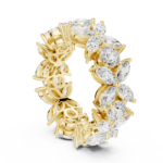 The Infinite Bloom Marquise Floral Band - Image 5
