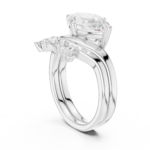 The Horizon Marquise Sunburst Bridal Set - Image 8