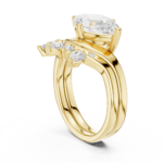 The Horizon Marquise Sunburst Bridal Set - Image 5