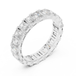 Hallway Emerald Cut Eternity Diamond Ring - Image 9