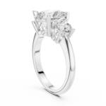 Lumière Divine Pear Diamond Trilogy Ring - Image 8