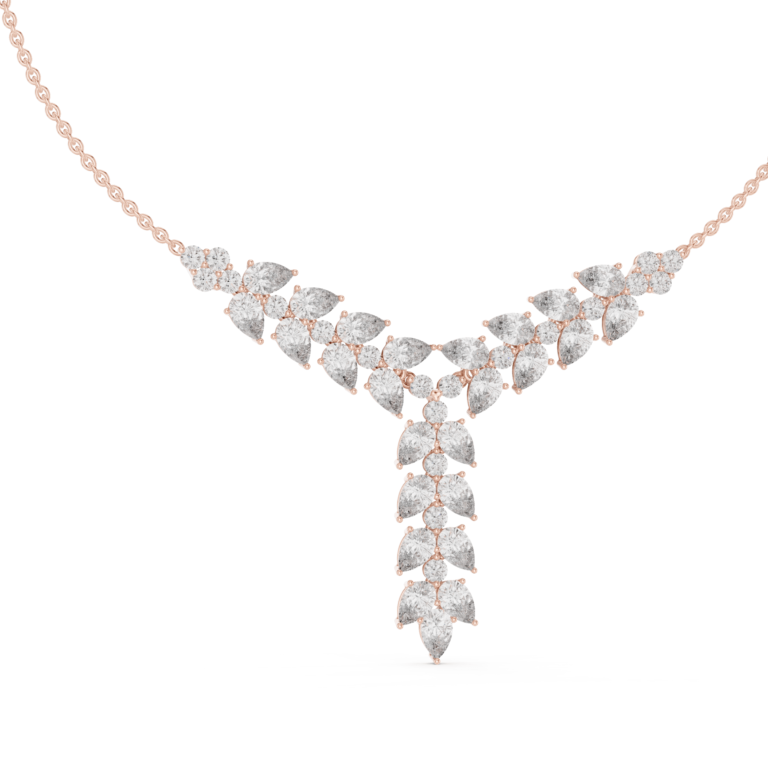 GNK-0005-01@R-#viwe1 Celeste Infinite Pear Blossom Necklace - Image 1