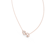 Sculpted Infinity Loop with Dual Pear Drops - Image 2