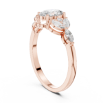 Lunar Petal Oval Brilliant Ring - Image 2