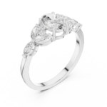 Lunar Petal Oval Brilliant Ring - Image 9