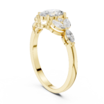 Lunar Petal Oval Brilliant Ring - Image 5