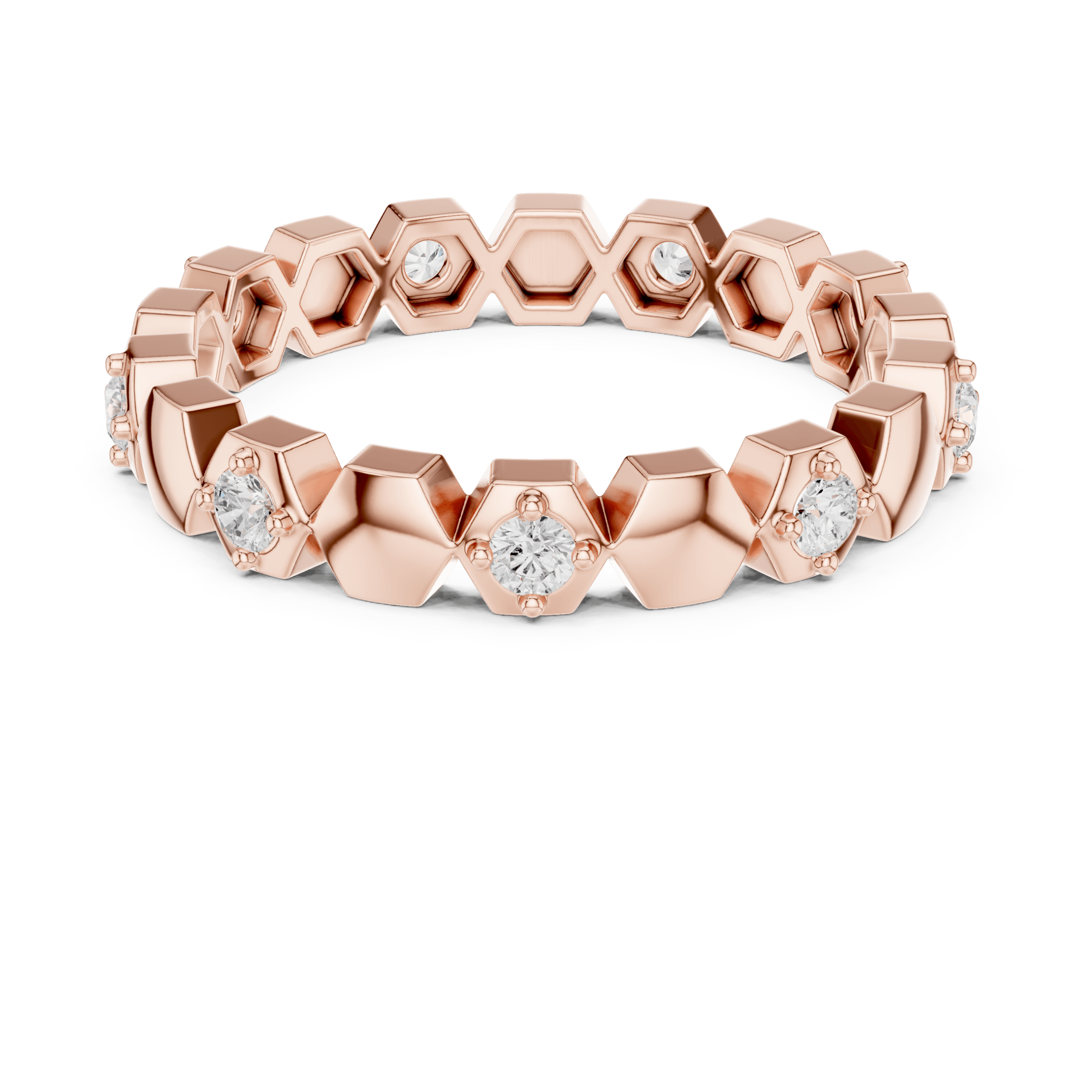 R5-02@R-#viwe4 Royal Hive Brilliant Eternity Ring - Image 1
